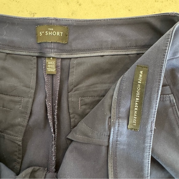 White House Black Market The 5” Shorts Navy Blue 5 pocket Sz 4 - Picture 5 of 9